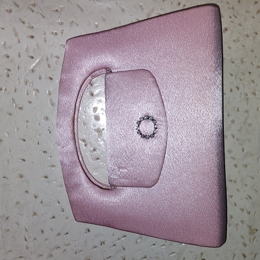 Pink Satin Evening Purse